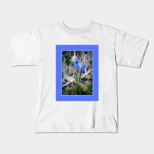 Purple Flowers Kids T-Shirt